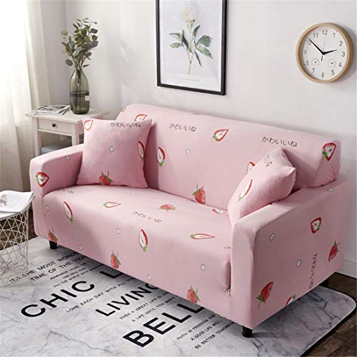 Chickwin Sofabezug, Sofaüberwurf Innen Sesselhussen Elastisch Hautfreundlich rutschfest Home Dekorative (1 Sitzer: Sofalänge 90-140cm,Rosa) von Chickwin