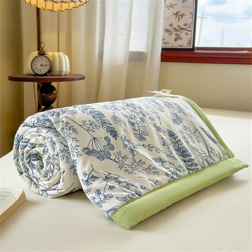 Chickwin Tagesdecke Steppdecke Gesteppt für Einzelbett Doppelbett, Blumen Reversible Mikrofaser Gemütlich Tagesdecke Schlafzimmer Bettüberwurf Überwurf Sofaüberwurf (Tropische Pflanzen,200x230cm) von Chickwin