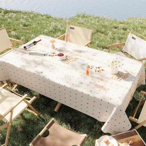 Chickwin Wachstuch Tischdecke PVC für Restaurant Küche, Rechteckig Wasserdicht Ölbeständig Wachstischdecke Abwischbar Pflegeleicht Garten Party Tischdecken (Topf-Stil,80x120cm) von Chickwin