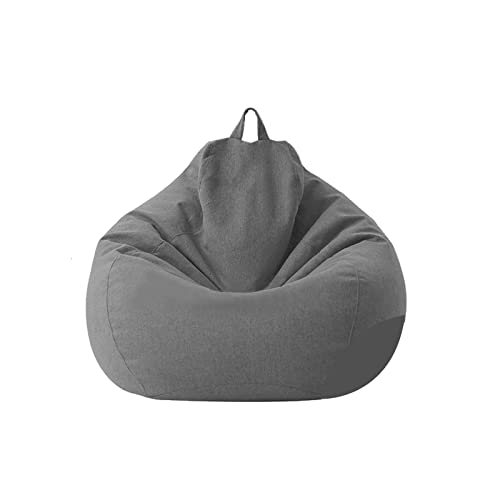 Chickw1 Sitzsack ohne Füllung für Erwachsene und Kinder, Sitzkissen Bodenkissen Kissen Sessel BeanBag Sitzsäcke für Outdoor & Indoor Gaming Entspannen (Dunkelgrau,80x90cm) von Chickwing