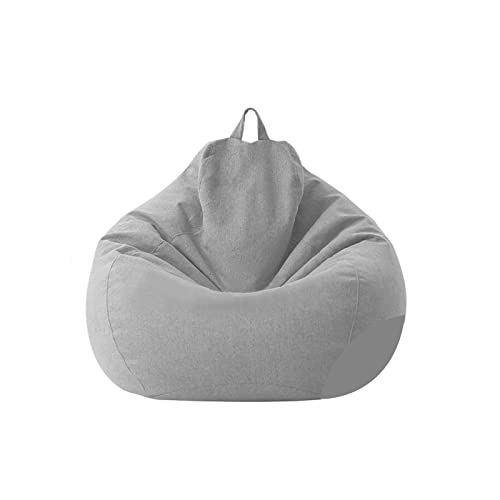 Chickw1 Sitzsack ohne Füllung für Erwachsene und Kinder, Sitzkissen Bodenkissen Kissen Sessel BeanBag Sitzsäcke für Outdoor & Indoor Gaming Entspannen (Grau,70x80cm) von Chickwing