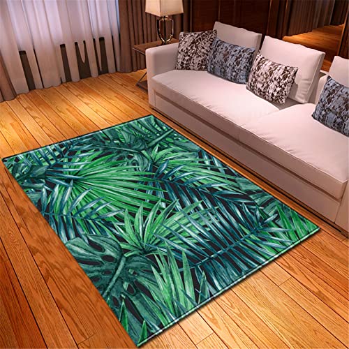 Chickw1 Teppich Wohnzimmer Kurzflor Teppiches 3D Pflanzen Muster, Weiche Flanell Teppich Antirutschunterlage Krabbelmatte für Kinderzimmer Schlafzimmer Outdoor (Graffiti Malerei,80x120cm) von Chickwing