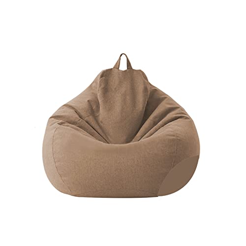 Chickwin Sitzsack ohne Füllung für Erwachsene und Kinder, Sitzkissen Bodenkissen Kissen Sessel BeanBag Sitzsäcke für Outdoor & Indoor Gaming Entspannen (Kamel,100x120cm) von Chickwing