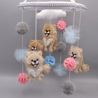 Pom Baby Mobile Wollfilz Pommern Mobile von ChickyWondersUK
