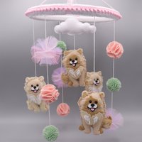 Filz Baby Mobile Filz-Hund Filztier von ChickyWondersUK