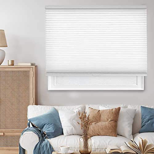 CHICOLOGY Cordless Cellular Shades Privatsphäre Einzelzellige Fensterrollo, 78,9 cm B x 121,9 cm H, Morning Mist von Chicology