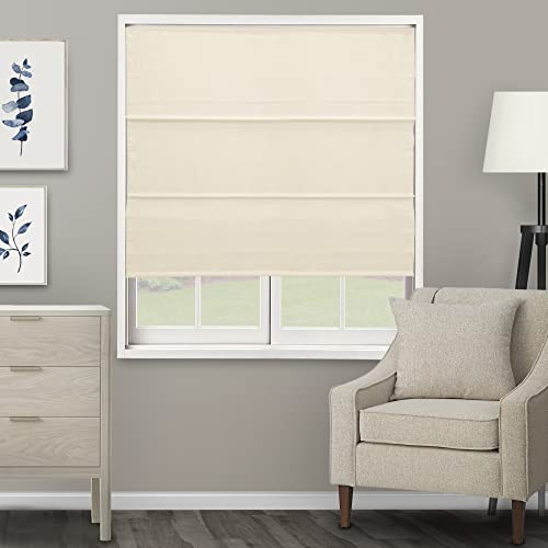 CHICOLOGY Ridgewood Jalousien für Fenster, Fensterläden, Cremefarben (Sichtschutz und Lichtfilter), 91,4 cm breit x von Chicology