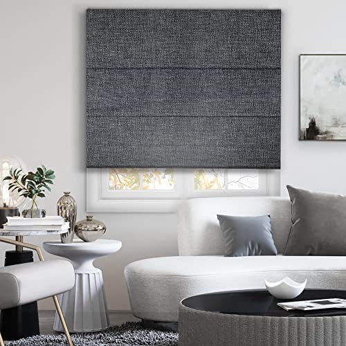 CHICOLOGY Römische Lampenschirme für Fenster, römische Fensterschatten, Fensterbehandlungen, Fensterblenden für Zuhause, Fensterschatten, Lexington Pebble (Verdunkelung), 58,4 x 182,9 cm (B x H) von Chicology