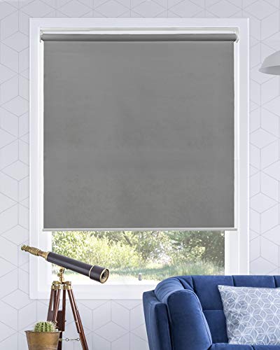 Chicology Roller Blinds, Window Shades for Home Rollos, Fensterbehandlungen, Fensterjalousien, schnurlos, Türjalousien, Polyester, Urban Grey (Lichtfilterung), 36" W X 72" H von Chicology