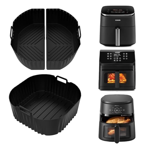 3 Stück Airfryer Silikonform Heißluftfritteuse Zubehör für COSORI XXL 5,5L, Turboblaze 6L/Clear Blaze 6,2L, Wiederverwendbar Air Fryer Zubehör für Philips 2000 Serie 6,2L, Russell Hobbs XXL 8L 3 Stück Airfryer Silikonform Heißluftfritteuse Zubehör für COSORI XXL 5,5L, Turboblaze 6L/Clear Blaze 6,2L, Wiederverwendbar Air Fryer Zubehör für Philips 2000 Serie 6,2L, Russell Hobbs XXL 8L von Chicosy