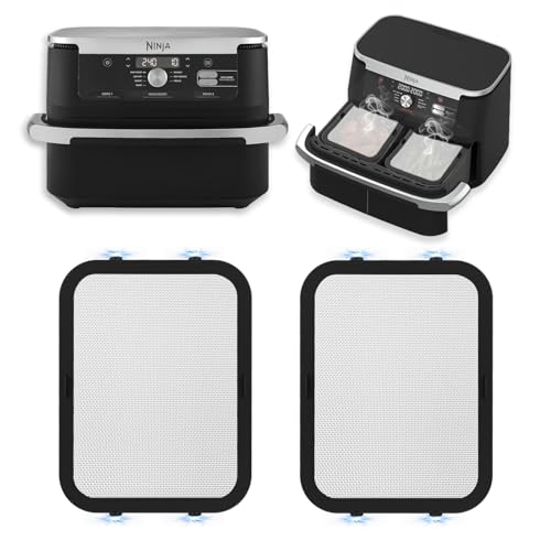 Magnetischer Edelstahl Spritzschutz für Ninja Foodi Flexdrawer 10,4 L Heißluftfritteuse AF500EU, Effektiver Heizspiralenschutz, Wiederverwendbares Silikon Spritzschutz Magnetischer Edelstahl Spritzschutz für Ninja Foodi Flexdrawer 10,4 L Heißluftfritteuse AF500EU, Effektiver Heizspiralenschutz, Wiederverwendbares Silikon Spritzschutz von Chicosy