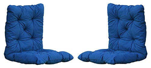 Chicreat Set mit 2 Sitzkissen 98 x 50 x 8 cm, Blau von Chicreat