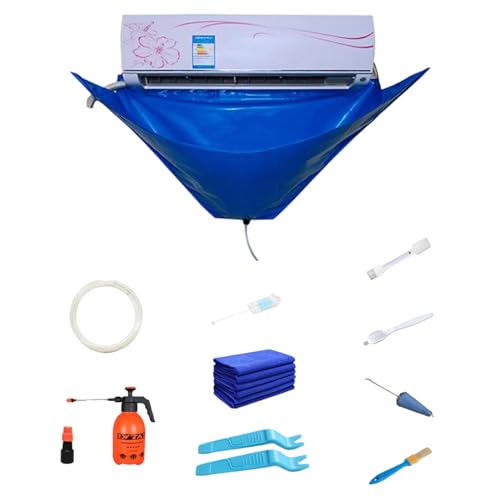Reinigungsabdeckung für Klimaanlagen zur Wandmontage, wasserdicht, Split-Reinigungs-Set, Schutztasche für die Reinigung von Klimaanlagen, 12 Stück Reinigungsabdeckung für Klimaanlagen zur Wandmontage, wasserdicht, Split-Reinigungs-Set, Schutztasche für die Reinigung von Klimaanlagen, 12 Stück von Chienc