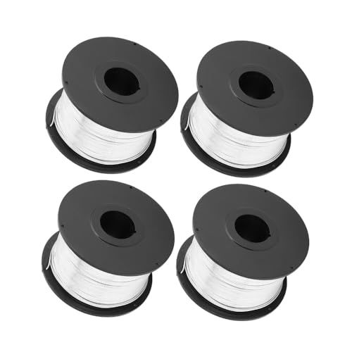 Chiffonade 4 x Stahldraht, 110 m Länge, 0,8 mm Durchmesser für automatische Bindemaschinen, Bindedrahtspule (4 Rollen Stahldraht) von Chiffonade