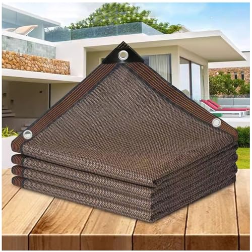 Sonnenschutz Leicht und Haltbarkeit Sonnensegel Schattiernetz mit Ösen für Pergola Garten Balkon Shading Rate 95%(Color:A,Size:4 * 5 m) von Chihen