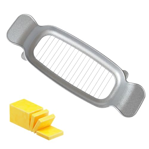 Butter- und Käsehobel, Mehrzweck-Käseschneider, Lebensmittelschneider, scharfe Edelstahldrähte für einfache Portionskontrolle, Butterkäsehobel mit Griff für Blockkäse, Obst, Backen von Chihutown