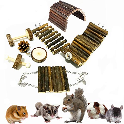 Chikanb Hamster-Kauspielzeug, 8 Stück Natürliches Kiefernholz aus Holz Übung Glockenrolle, Zahnpflege Backenzahnspielzeug für Meerschweinchen Ratten Chinchillas Molar Spielzeug Zubehör Chikanb Hamster-Kauspielzeug, 8 Stück Natürliches Kiefernholz aus Holz Übung Glockenrolle, Zahnpflege Backenzahnspielzeug für Meerschweinchen Ratten Chinchillas Molar Spielzeug Zubehör von Chikanb