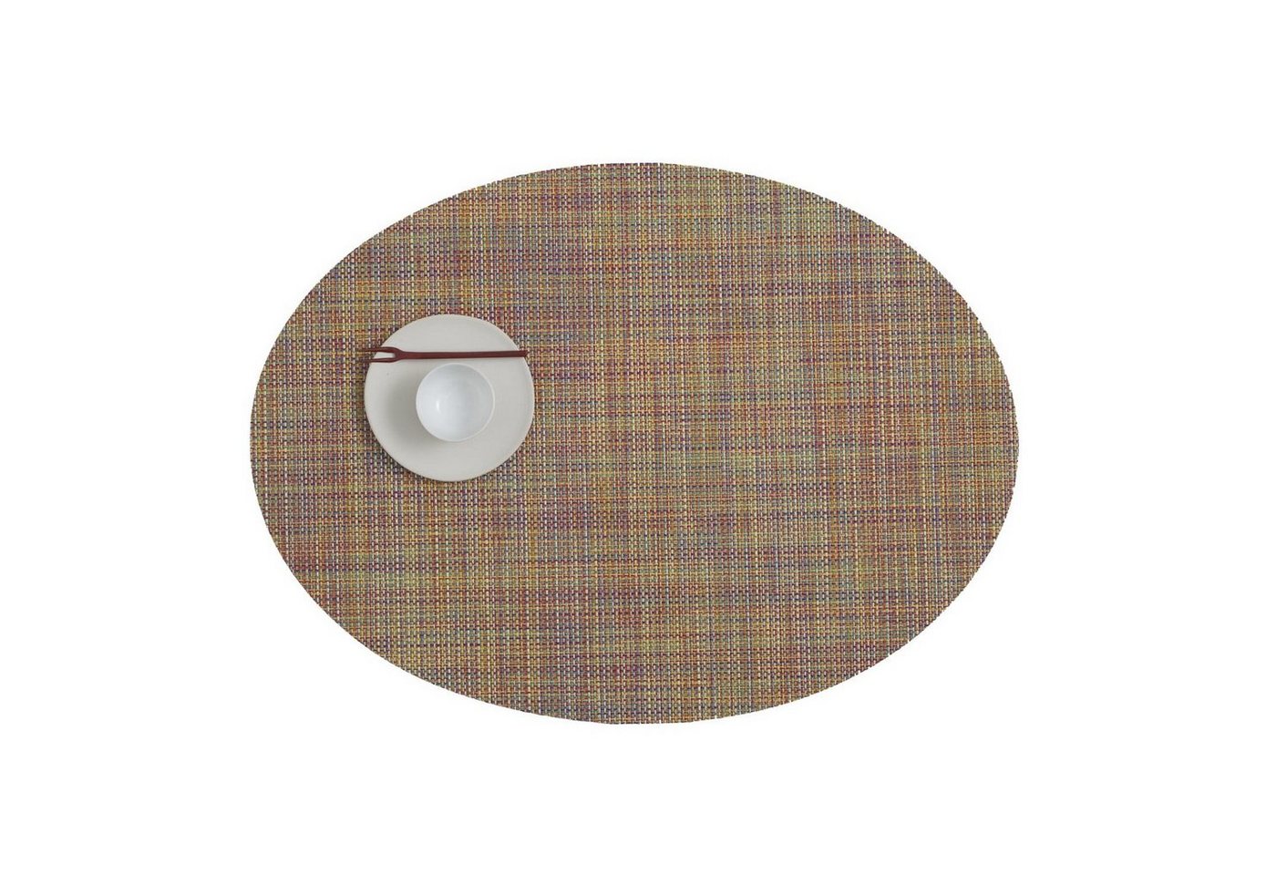 Chilewich Platzset Mini Basketweave Oval Confetti, (1-St) von Chilewich