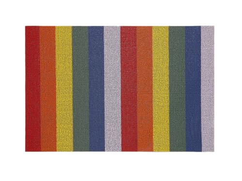 Chilewich Pride Stripe Shag Bodenmatte, pflegeleicht, hochwertiger Teppich für Eingang, Küche, Bad, Pool mit wetterfester Unterseite (Pride, 45,7 x 71,1 cm, rechteckig) von Chilewich