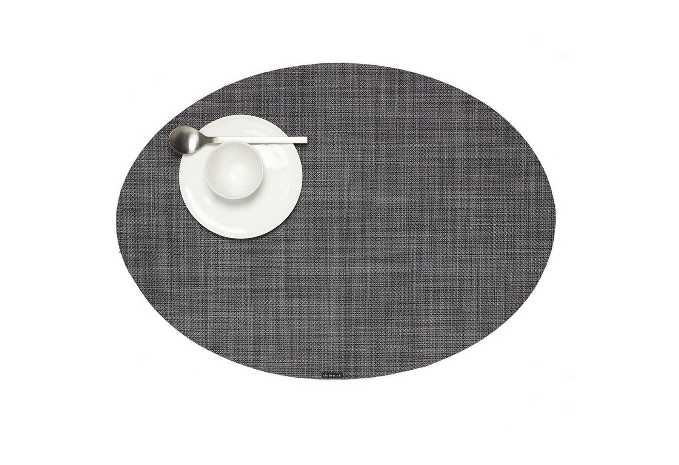 Platzset, Mini Basketweave Oval Cool Grey, Chilewich, (1-St) von Chilewich