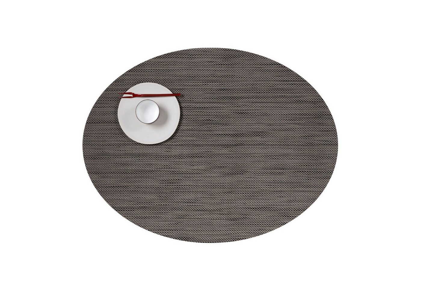 Platzset, Mini Basketweave Oval Light Grey, Chilewich, (1-St) von Chilewich