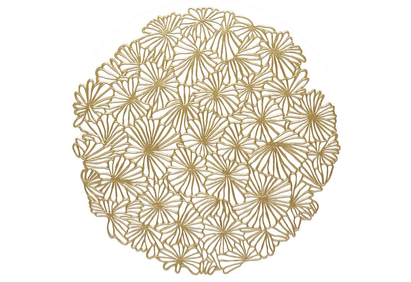 Platzset, Pressed Vinyl Daisy Round Gilded, Chilewich, (1-St) von Chilewich