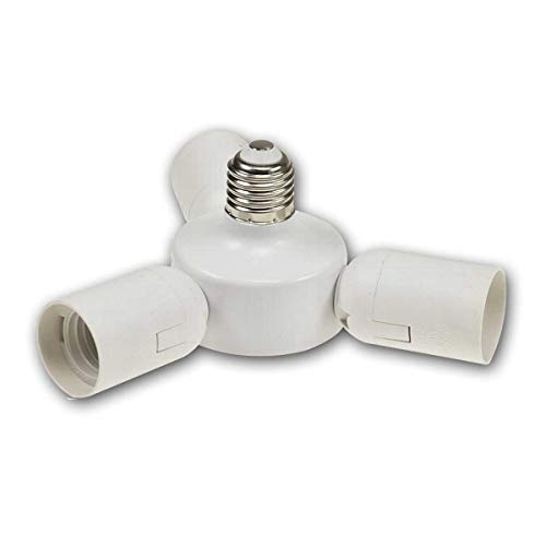 2x Fassung "Triple", 3-fach Adapter, 3x E27 Fassung von ChiliTec