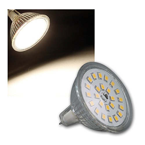 5er Packung LED Strahler MR16 "H55 SMD" daylight, Abstrahlwinkel 120°, Lichtstrom 420lm, nicht dimmbar von ChiliTec