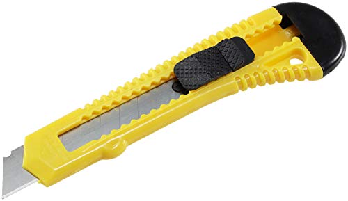 Abbrechmesser Cuttermesser 18mm Klinge ausziehbares Kartonmesser Teppichmesser leicht austauschbare Klingen von ChiliTec
