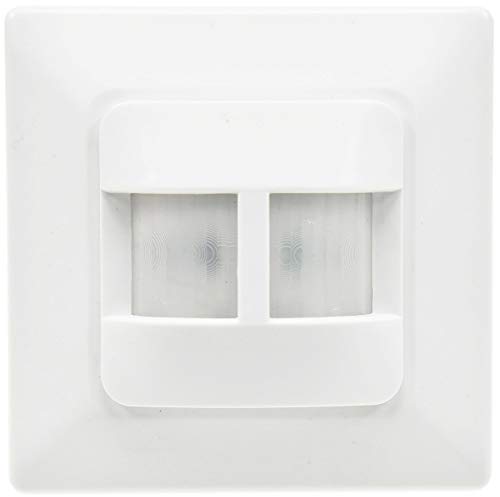 ChiliTec Bewegungsmelder 180° Unterputz Innen Einbau Sensor Schaltet ab 1Watt 9m Reichweite 230V 2-Draht Anschluss Ersetzt einen Lichtschalter Weiß von ChiliTec
