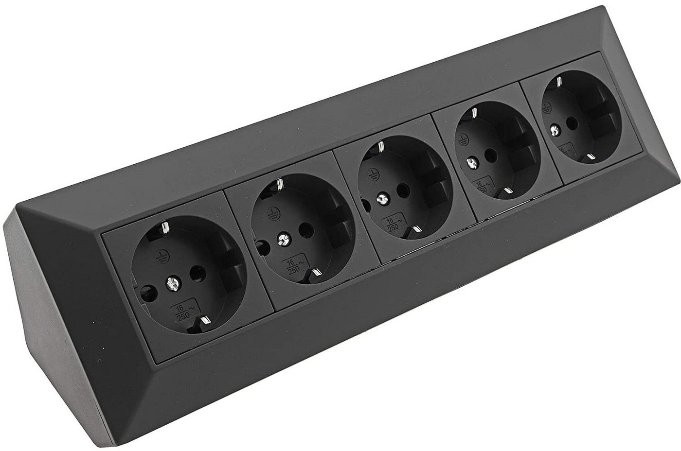 ChiliTec 5-fach Steckdosenblock, schwarz Mehrfachsteckdose ChiliTec 5-fach Steckdosenblock, schwarz Mehrfachsteckdose von ChiliTec
