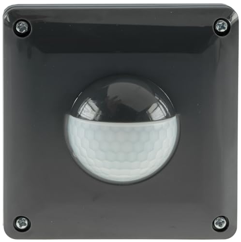 ChiliTec Bewegungsmelder Aussen Unterputz 190 Grad IP65 Led geeignet schaltet ab 1 Watt Ersetzt einen Schalter Anthrazit von ChiliTec