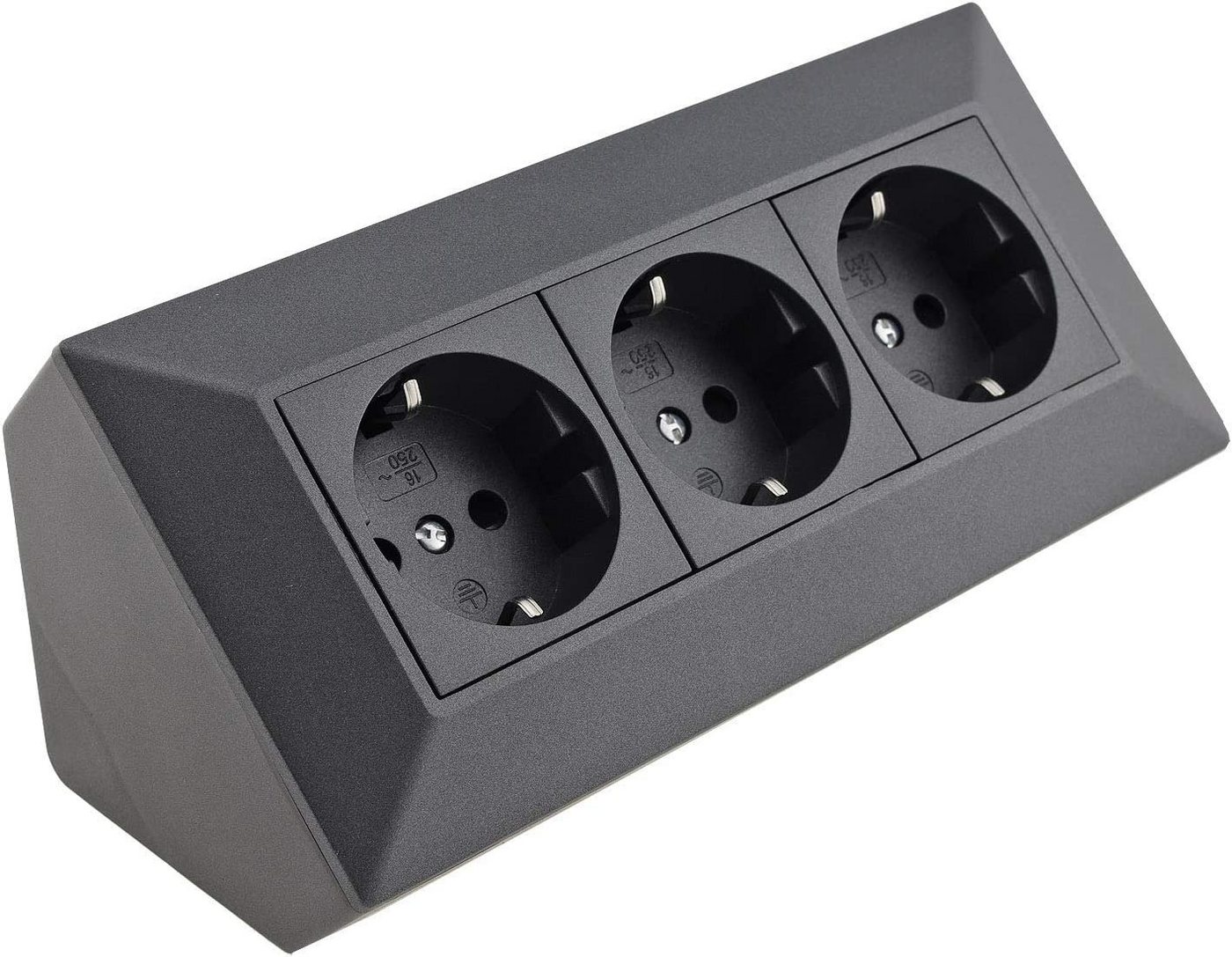 ChiliTec ChiliTec 3-fach Steckdosenblock Eck-Steckdose I 90° Winkel I 230V Mehrfachsteckdose ChiliTec ChiliTec 3-fach Steckdosenblock Eck-Steckdose I 90° Winkel I 230V Mehrfachsteckdose von ChiliTec