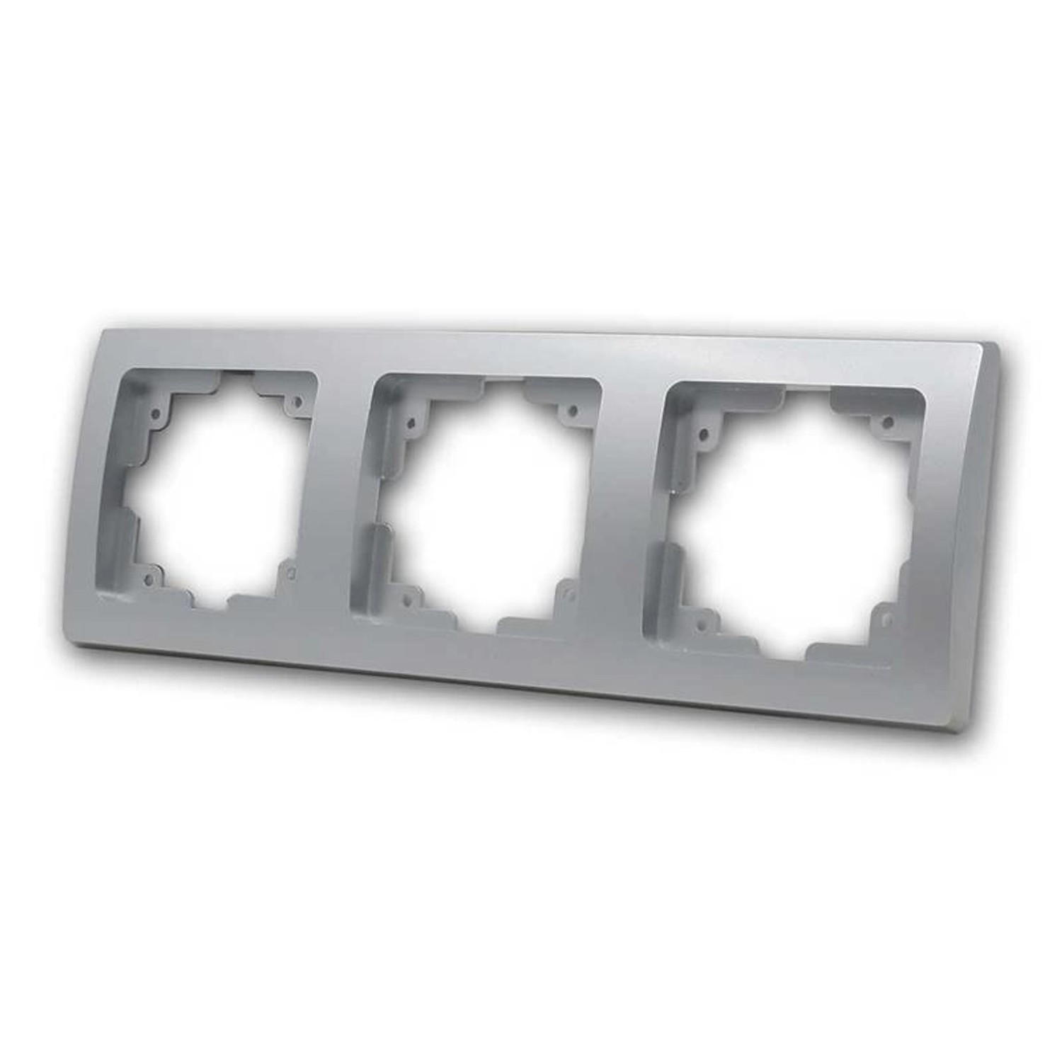 ChiliTec DELPHI 3-Fach Rahmen Silber zB als 3er Steckdose ChiliTec DELPHI 3-Fach Rahmen Silber zB als 3er Steckdose von ChiliTec