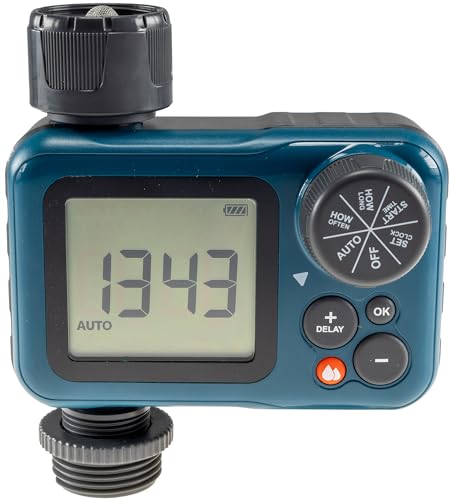 ChiliTec Digitaler Bewässerungscomputer Programmierbare Bewässerung mit Wasserzähler Anschluss Adapter für 1" und 3/4" Ausgang 3/4 Zoll, mit LC-Display ChiliTec Digitaler Bewässerungscomputer Programmierbare Bewässerung mit Wasserzähler Anschluss Adapter für 1" und 3/4" Ausgang 3/4 Zoll, mit LC-Display von ChiliTec
