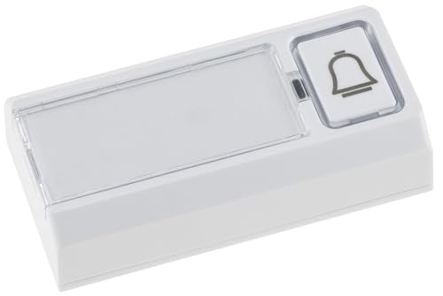 ChiliTec Funkklingel Taster mit Beschriftungsfeld IP55 Innen Aussen Aufputz Funksender für Pilota Porta Batteriebetrieb bis 150m Reichweite von ChiliTec