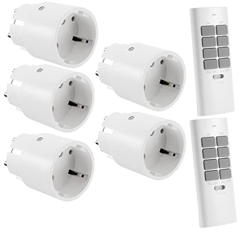 ChiliTec Funksteckdose Set Pilota Casa - 5x Steckdose mit 2x Fernbedienung - Innen max. 30m Reichweite ChiliTec Funksteckdose Set Pilota Casa - 5x Steckdose mit 2x Fernbedienung - Innen max. 30m Reichweite von ChiliTec