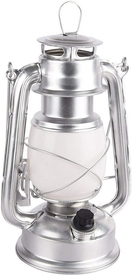 ChiliTec Gartenleuchte ChiliTec LED Camping Laterne Garten-Laterne Silber Retro Design I von ChiliTec