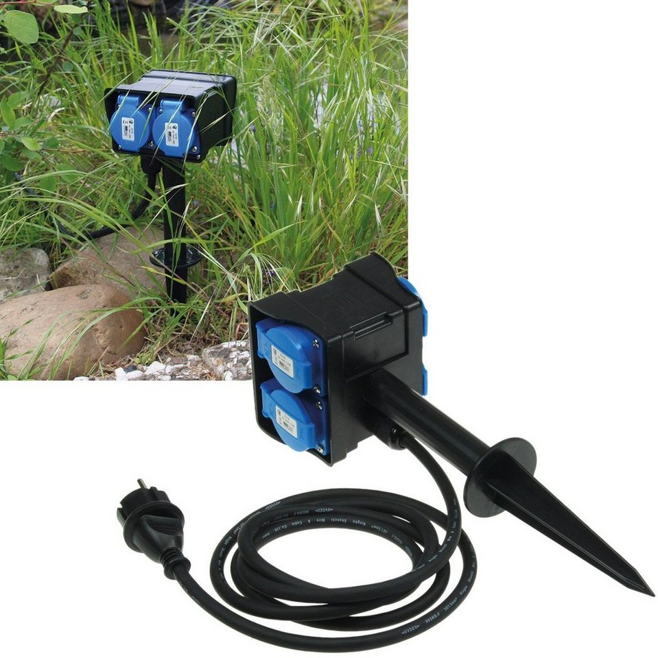 ChiliTec Gartensteckdose ChiliTec Gartensteckdose mit Erdspieß - 4-fach Aussen Steckdose 10 ChiliTec Gartensteckdose ChiliTec Gartensteckdose mit Erdspieß - 4-fach Aussen Steckdose 10 von ChiliTec