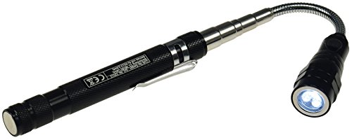 ChiliTec Inspektionsleuchte mit Magnet Teleskop Stab Werkzeug mit Magnethalter LED Beleuchtung Flexibel 17-55cm ausziehbar bis 1Kg von ChiliTec
