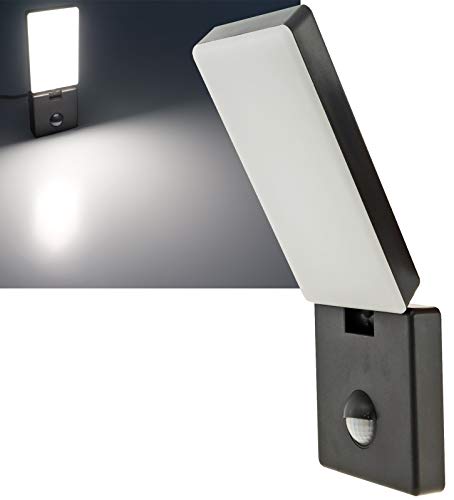 ChiliTec LED Außenlampe mit Bewegungsmelder Reichweite 9 m 140° Sensor - Wandlampe für Haus und Garten - Leuchte in weiß für Innen und Aussen ChiliTec LED Außenlampe mit Bewegungsmelder Reichweite 9 m 140° Sensor - Wandlampe für Haus und Garten - Leuchte in weiß für Innen und Aussen von ChiliTec