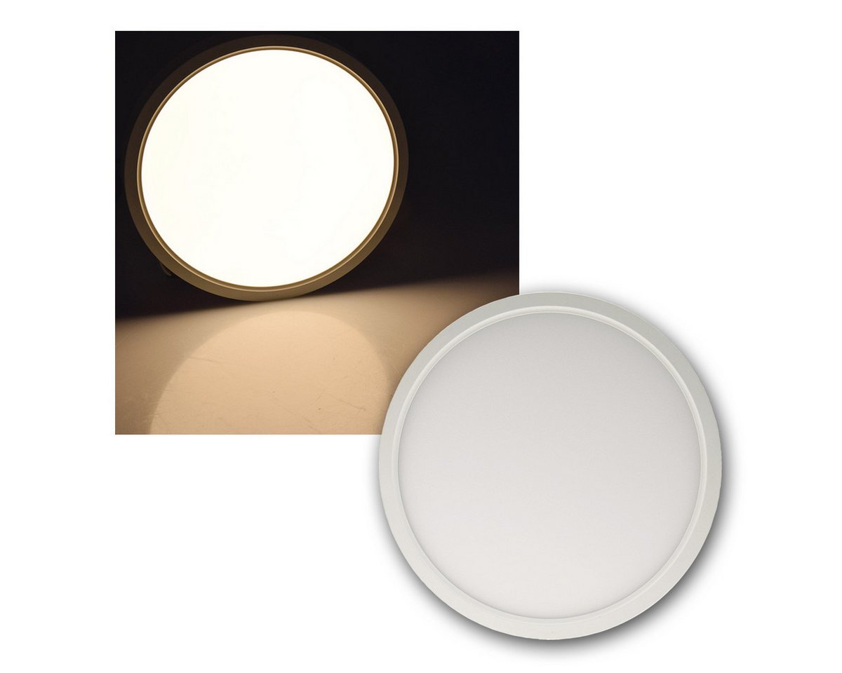 ChiliTec LED Deckenleuchte LED Deckenleuchte Santano 18W Ø22cm 1860lm warmwei, warmweiß ChiliTec LED Deckenleuchte LED Deckenleuchte Santano 18W Ø22cm 1860lm warmwei, warmweiß von ChiliTec