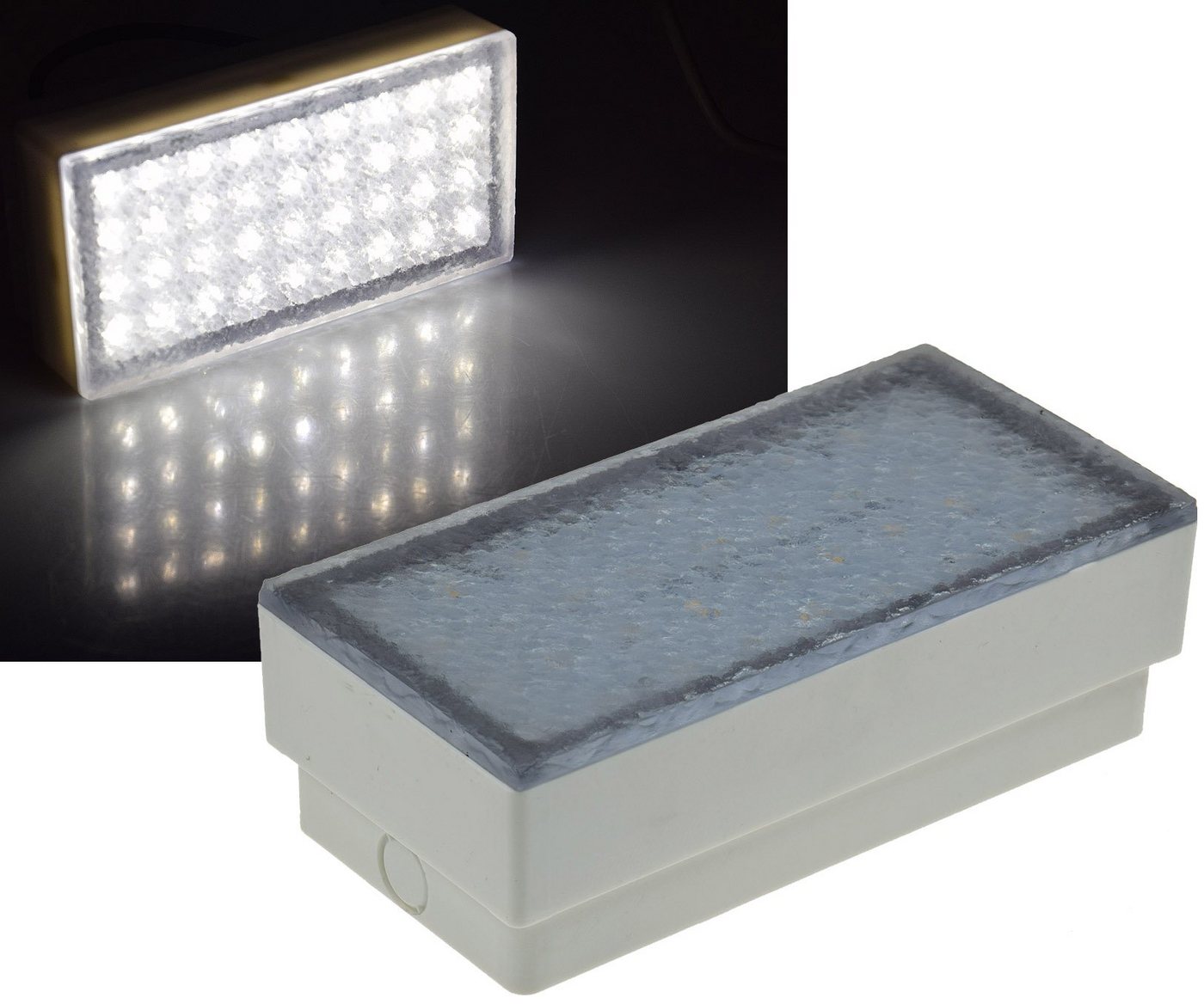 ChiliTec LED Gartenleuchte LED Pflasterstein 20x10x7cm, IP67, 230V, 3W ChiliTec LED Gartenleuchte LED Pflasterstein 20x10x7cm, IP67, 230V, 3W von ChiliTec