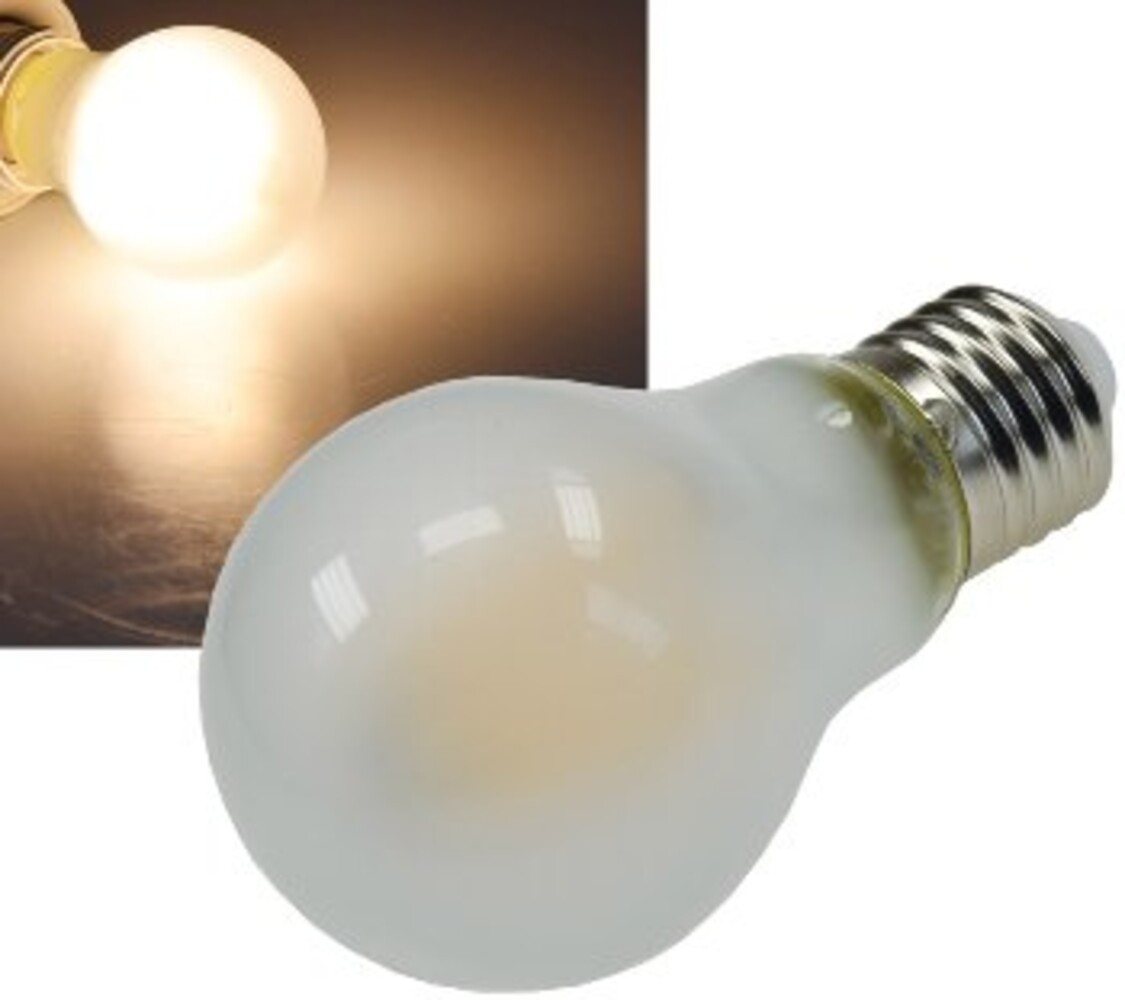 ChiliTec LED-Leuchtmittel E27, 8W, 3000K, 640lm, warmweiß, F, ø65mm, E27, warmweiß ChiliTec LED-Leuchtmittel E27, 8W, 3000K, 640lm, warmweiß, F, ø65mm, E27, warmweiß von ChiliTec