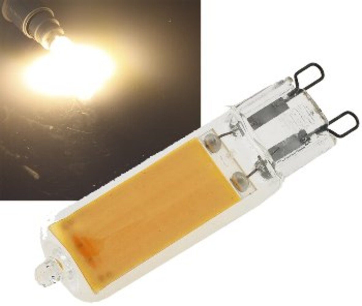 ChiliTec LED-Leuchtmittel G9, 4W, 3000K, 40lm, warmweiß, ø10mm, G9, warmweiß ChiliTec LED-Leuchtmittel G9, 4W, 3000K, 40lm, warmweiß, ø10mm, G9, warmweiß von ChiliTec