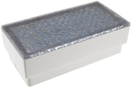 ChiliTec LED Pflasterstein Einbauleuchte 20x10x7cm 230V IP67 Befahrbar Wasserdicht 230V Glasstein Aussenleuchte Weiß von ChiliTec