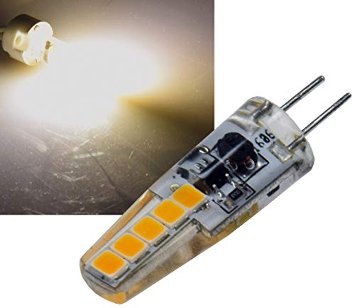 ChiliTec LED Stiftsockellampe G4 Ersatzlampe für 20W Halogen 3000k 200lm 300° 12V 2Watt Silikon W2 Nicht dimmbar Licht Warmweiß von ChiliTec