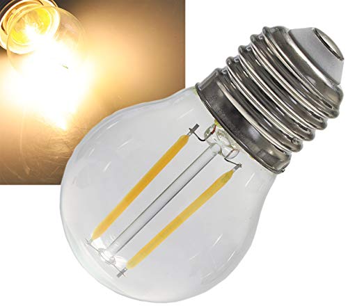 ChiliTec LED Tropfenlampe E27 Filament T4 3000k 470lm 230V 4W warmweiß von ChiliTec
