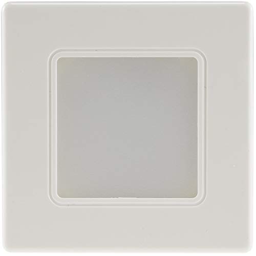 ChiliTec LED Wandeinbauleuchte Stufenleuchte für UP Dosen Unterputz Montage 60-68mm 2,5 Watt 190 Lumen Rahmen Weiß Licht Warmweiß von ChiliTec