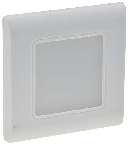 ChiliTec LED Wandeinbauleuchte Stufenleuchte für UP Dosen Unterputz Montage 60-68mm 2,5 Watt 190 Lumen Rahmen Weiß Licht Warmweiß von ChiliTec